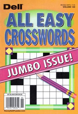 Dell All Easy Crosswords November 2025 Vol. 149