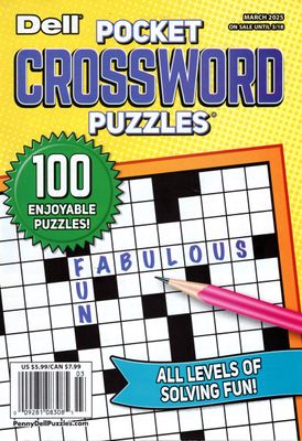 Dell Pocket Crossword Puzzles March 2025 Puzzle Book Store | Dell Pocket Crossword Puzzles March 2025
