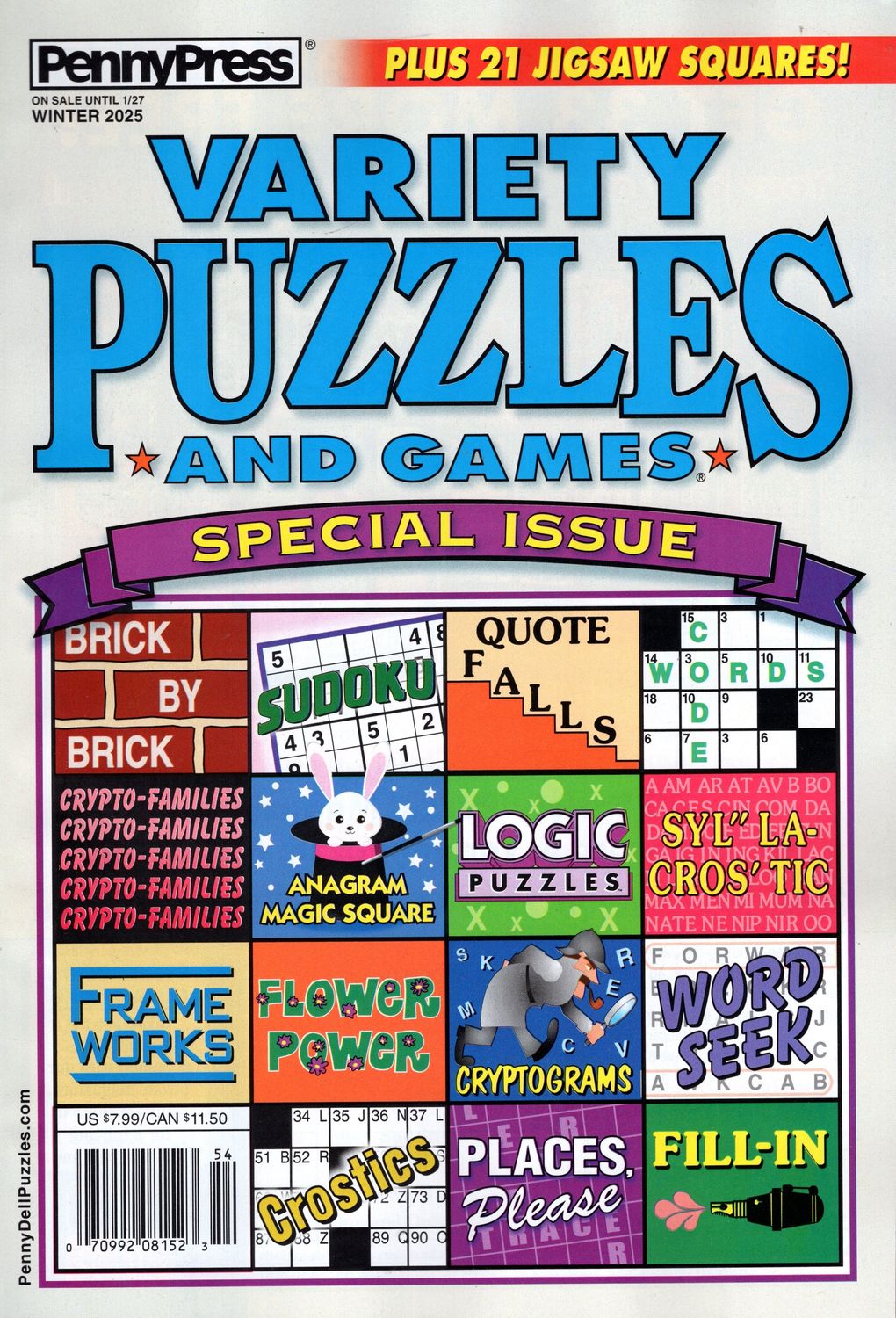 Variety Puzzles and Games Special Issue Winter 2025 | Puzzle Book Store