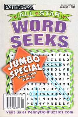 All Star Word Seeks Magazine August 2025