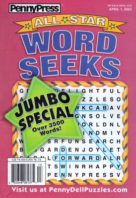 All Star Word Seeks Magazine April 2025