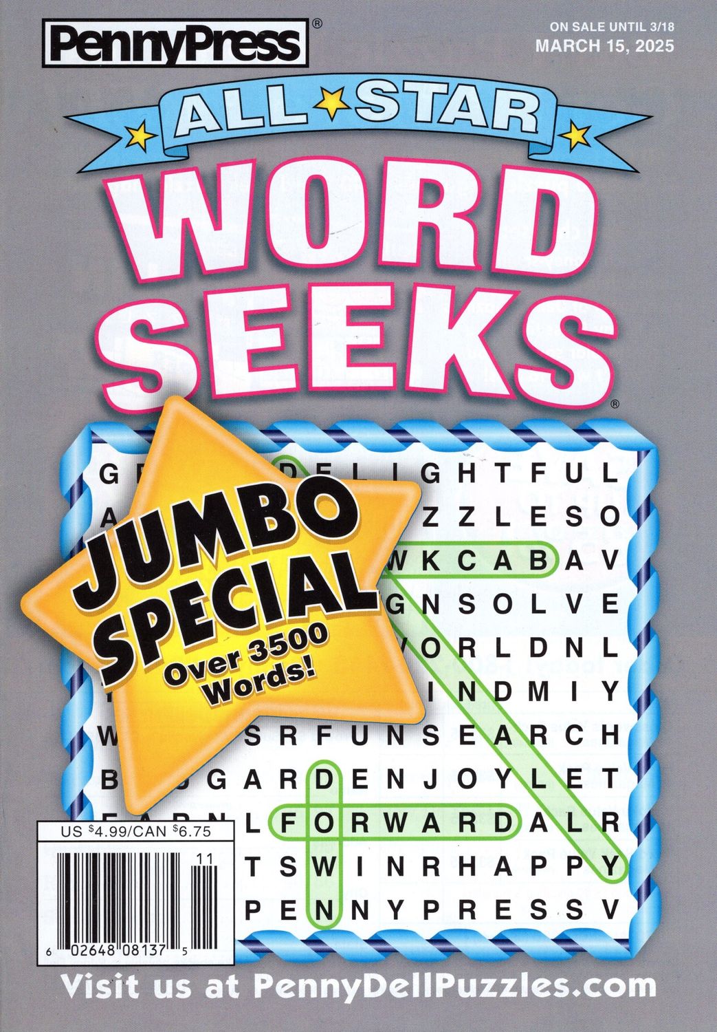 All Star Word Seeks Magazine March 2025