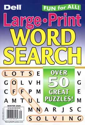Dell Large Print Word Search Puzzles Winter 2026
