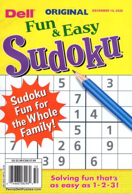 Dell Original Fun and Easy Sudoku December 2025