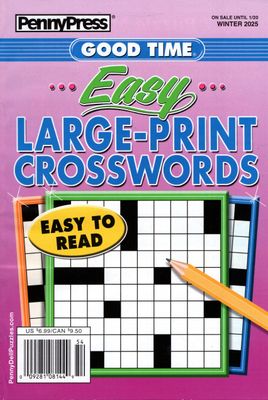 Good Time Easy Large-Print Crosswords Winter 2025