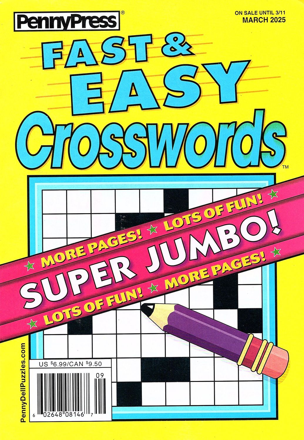 Fast &amp; Easy Crosswords March 2025