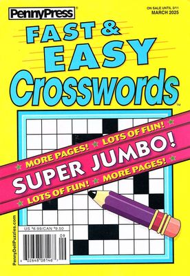 Fast &amp; Easy Crosswords March 2025