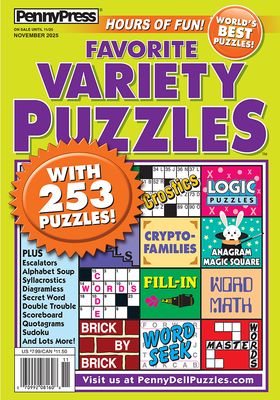 Penny Press Favorite Variety Puzzles November 2025