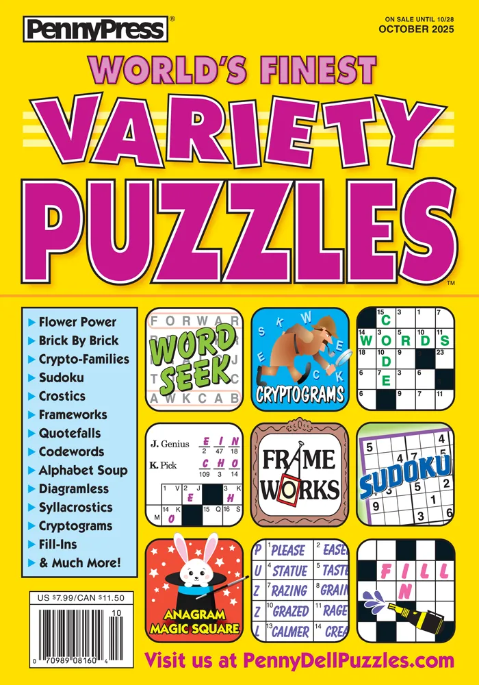 World’s Finest Variety Puzzles October 2025