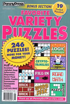 Penny Press Favorite Variety Puzzles September 2025