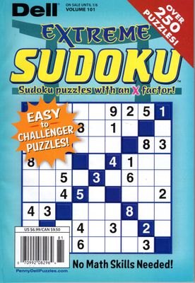 Dell Extreme Sudoku #101 (December 2025)