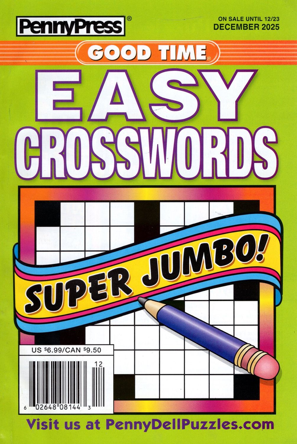 PennyPress Good Time EASY Crosswords December 2025