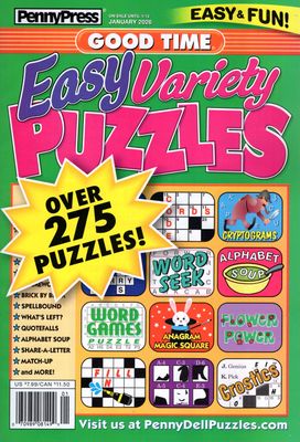Good Time Easy Variety Puzzles January 2026