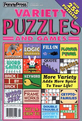 Penny Press Variety Puzzles  and Games February 2026