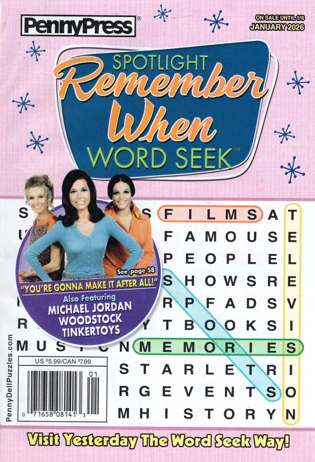 Spotlight Remember When Word Seek January 2026