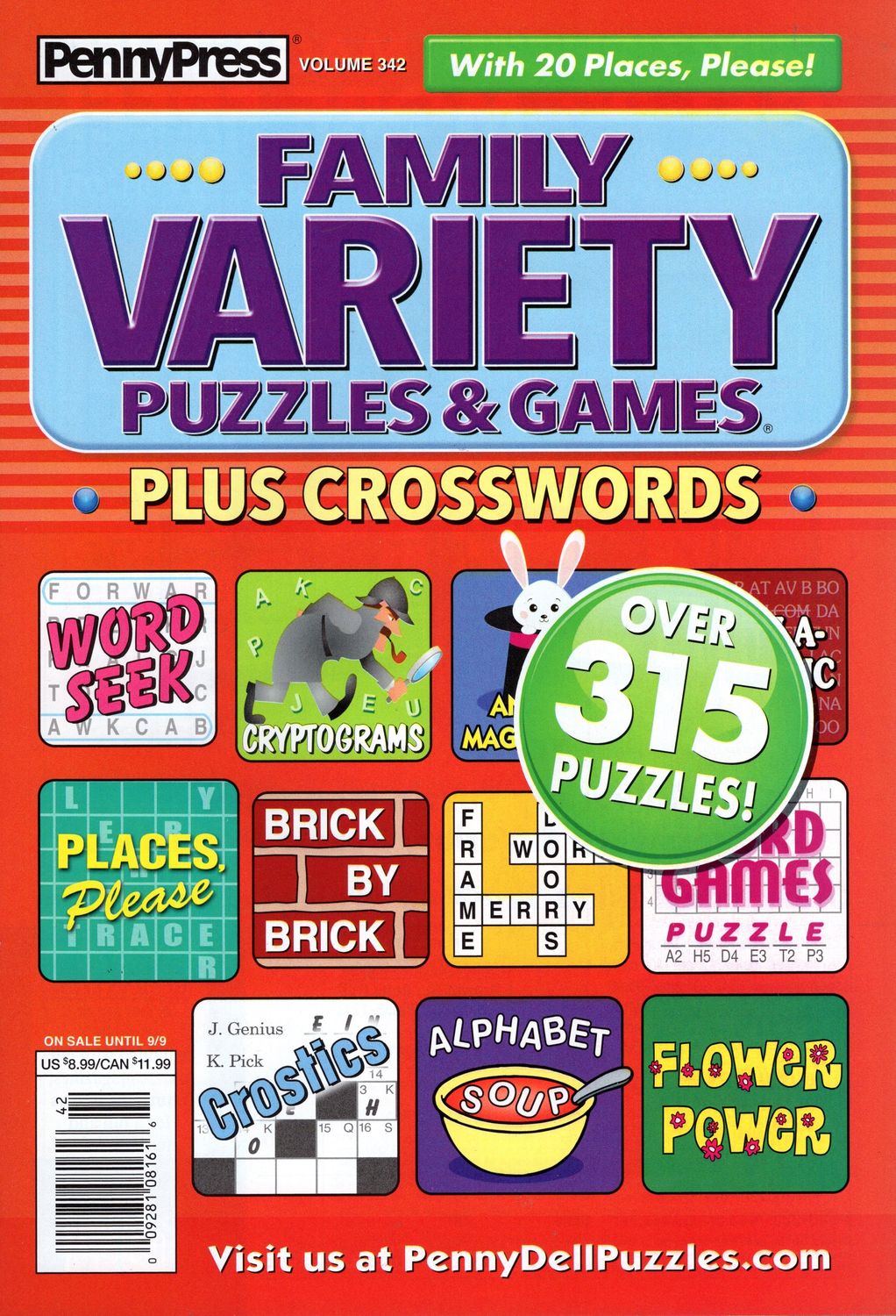 Family Variety Puzzles &amp; Games Plus Crosswords September 2025 (342)