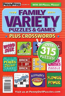 Family Variety Puzzles &amp; Games Plus Crosswords September 2025 (342)