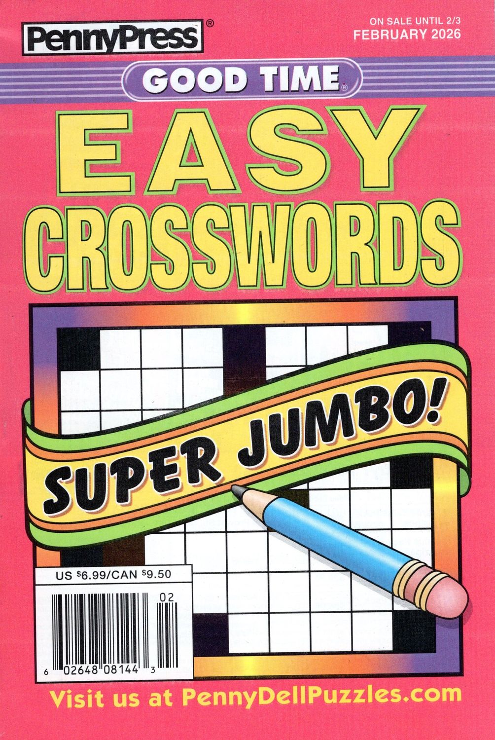 PennyPress Good Time EASY Crosswords February 2026