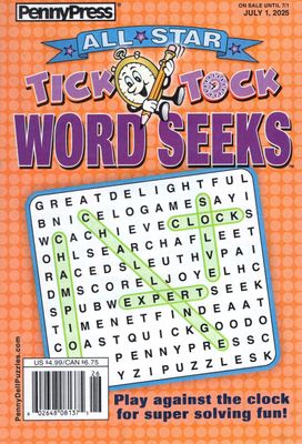All-Star Tick Tock Word Seeks July 2025