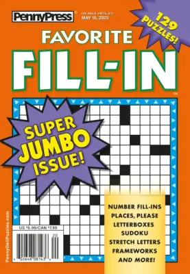 Favorite Fill-In Puzzles May 2025