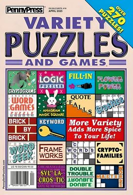 Puzzle Book Store | Variety Puzzles and Games April 2025