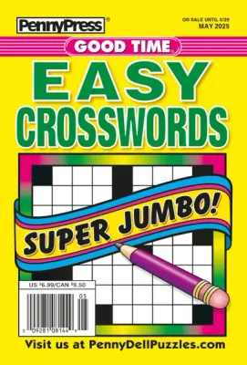 PennyPress Good Time EASY Crosswords May 2025