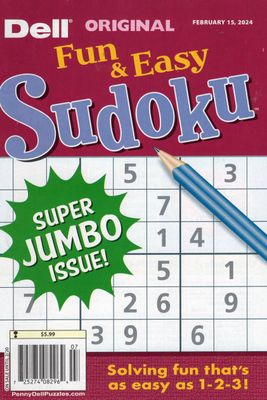 Dell Original Fun and Easy Sudoku Puzzle Books