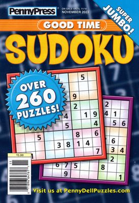 PennyPress Good Time Sudoku November 2023