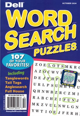 Dell Word Search Puzzles October 2024