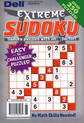 Puzzle Book Store | Dell Extreme Sudoku #95