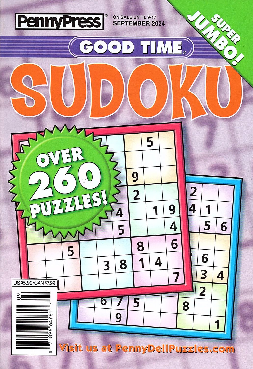 PennyPress Good Time Sudoku September 2024