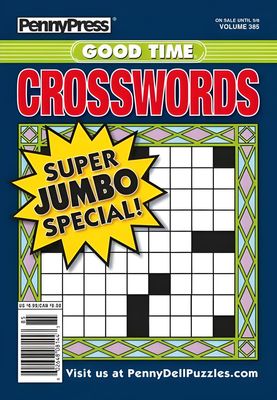 PennyPress Good Time Crosswords Puzzle Book May 2025 _ crosswords, ranging from easy to challenging, including themed puzzles like Movies &amp; Television