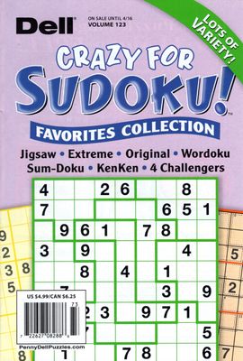 Dell Crazy for Sudoku! Favorites Collection 123, April 2024