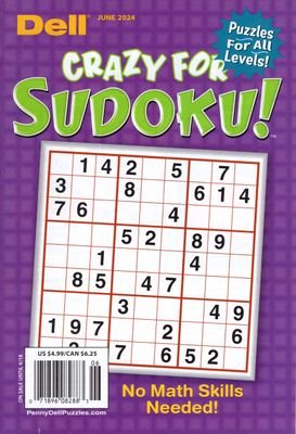 Dell Crazy for Sudoku! June 2024 - puzzle book store