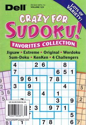 Dell Crazy for Sudoku! Favorites Collection 125, July 2024