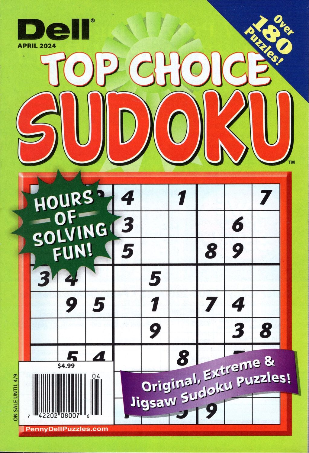 Dell Top Choice Sudoku Book April 2024