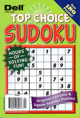 Dell Top Choice Sudoku Book April 2024