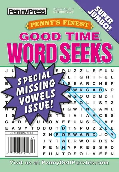 Penny’s Finest Good Time Word Seeks October 2025