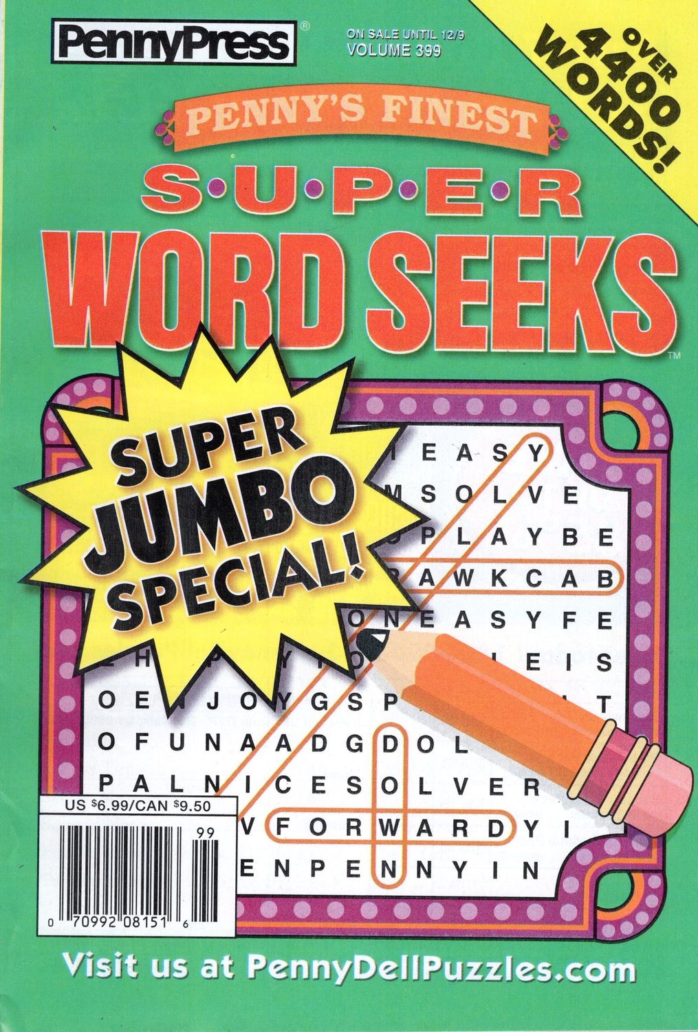 Penny’s Finest Super Word Seeks December 2025 (399)