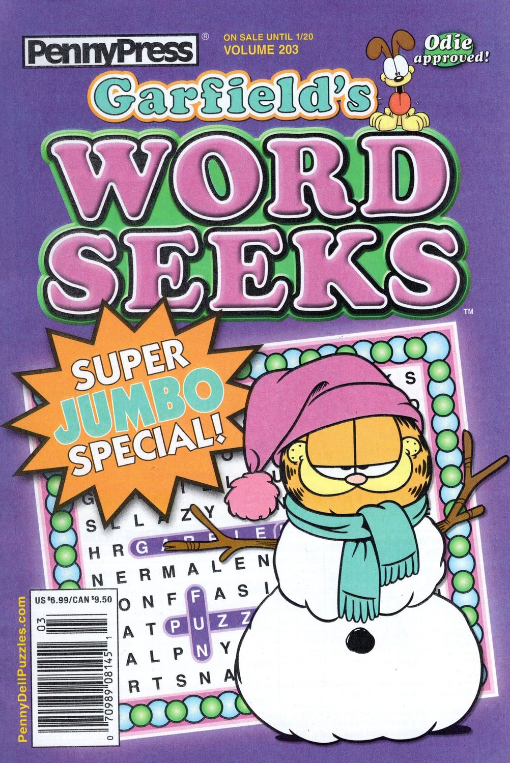 Garfield&#39;s Word Seeks Puzzle Book January 2026 (203)