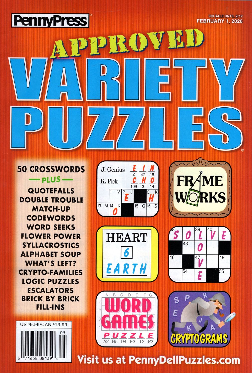 Approved Variety Puzzles February 2026