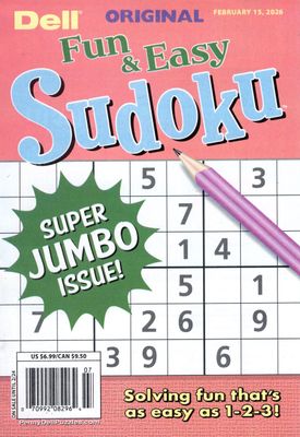 Dell Original Fun and Easy Sudoku February 2026