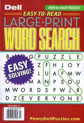 Dell Easy to Read Large Print Word Search (17) Puzzles March 2026
