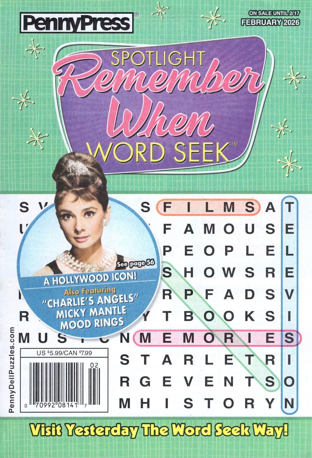 Spotlight Remember When Word Seek February 2026