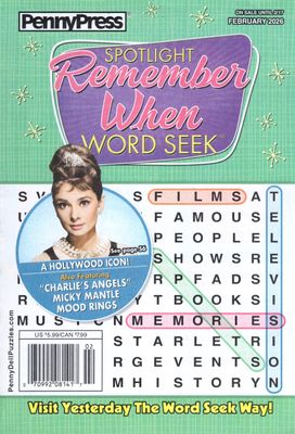 Spotlight Remember When Word Seek February 2026