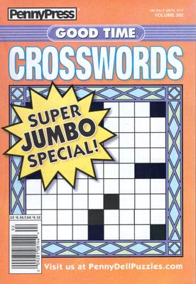 PennyPress Good Time Crosswords Puzzle Book (392) February 2026
