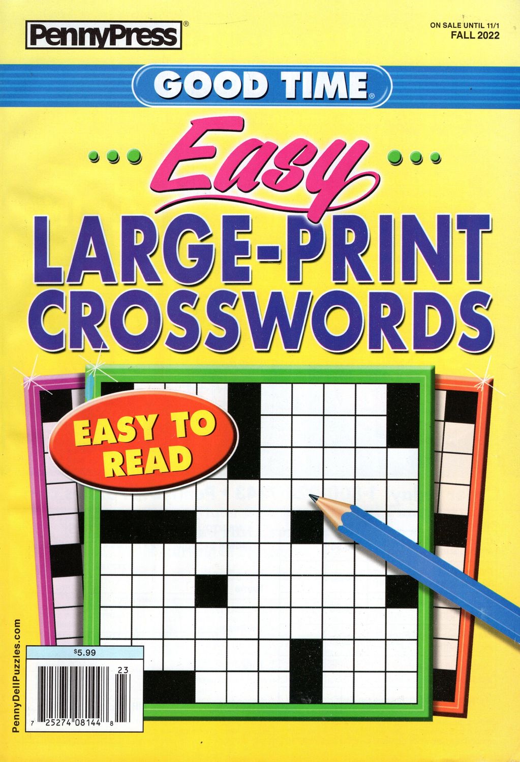 Good Time Easy Large-Print Crosswords Fall 2022