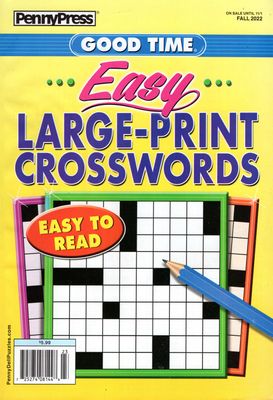 Good Time Easy Large-Print Crosswords Fall 2022