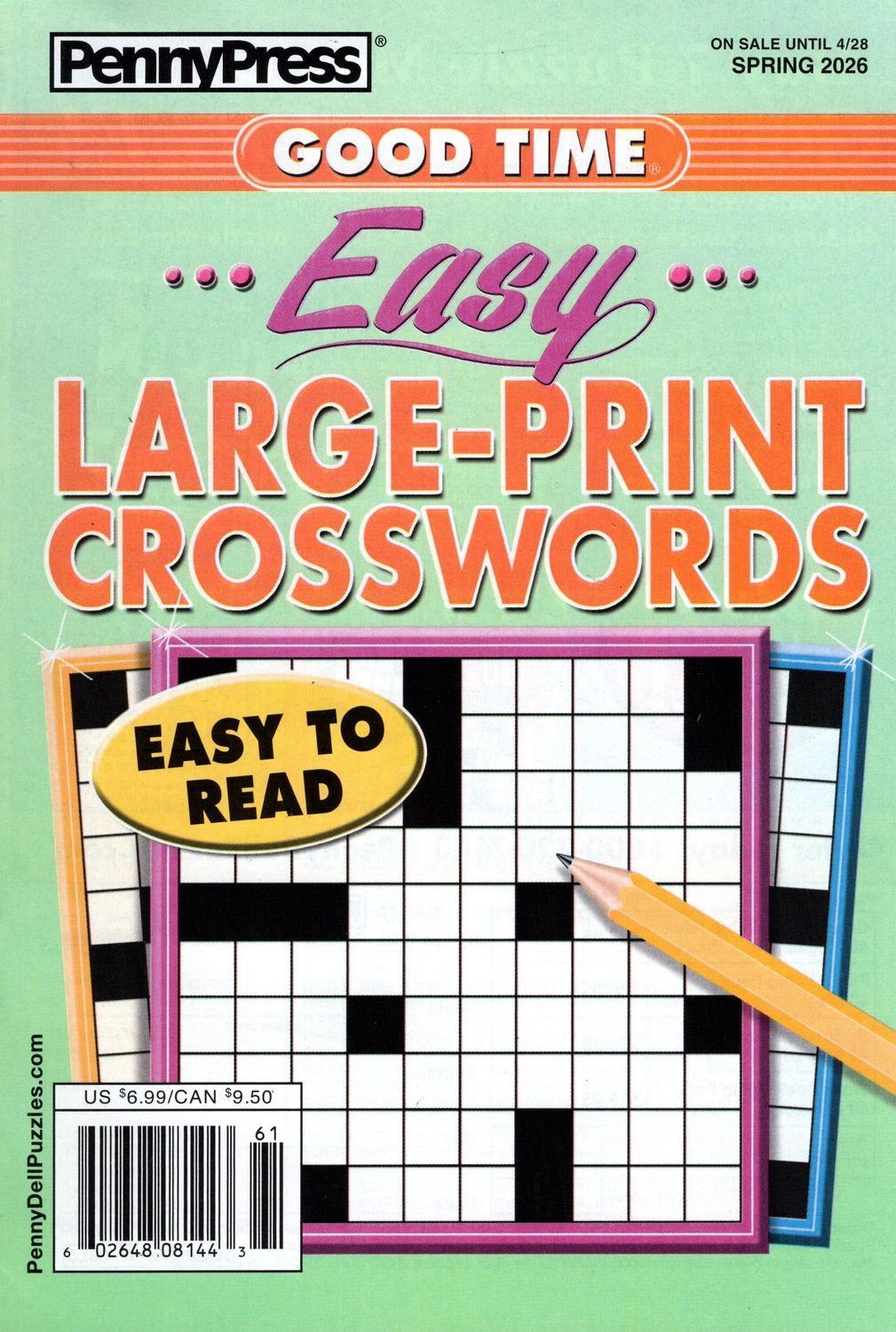 Good Time Easy Large-Print Crosswords Spring 2026