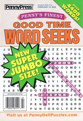 Penny’s Finest Good Time Word Seeks February 2026